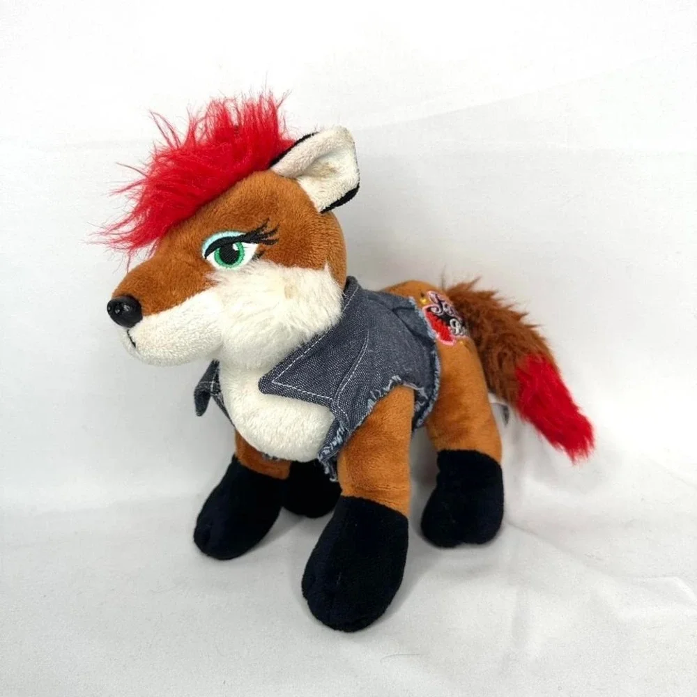 Ganz Webkinz Rockerz 'Foxy Beat' Plush | Fox Toy | Punk Rocker Toy